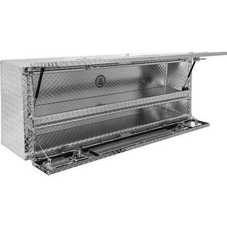 Load image into Gallery viewer, 21x13x60 Inch Diamond Tread Aluminum Pick-Up Truck Contractor With Lower Door
