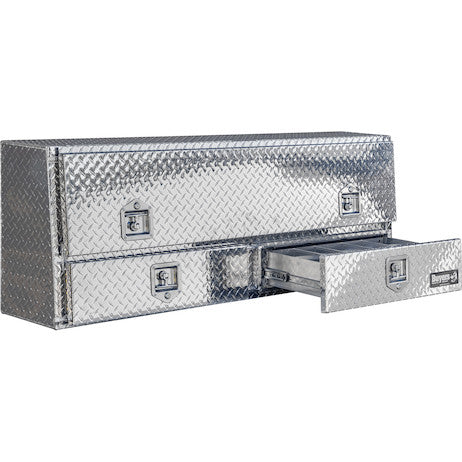 Load image into Gallery viewer, DIAMOND TREAD ALUMINUM PICK-UP TRUCK CONTRACTOR WITH LOWER DRAWERS TOPSIDER TRUCK TOOL BOX SERIES
