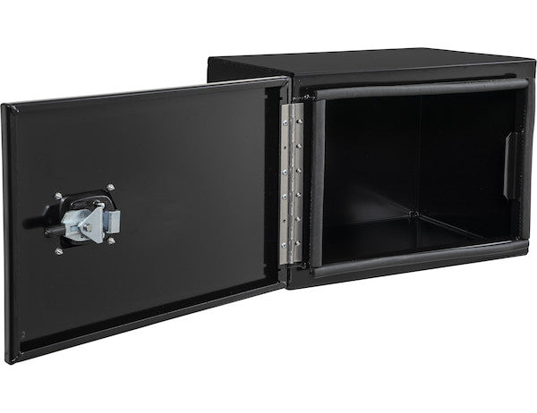 Load image into Gallery viewer, 18x18x30 Inch Black Smooth Aluminum Underbody Truck Tool Box - Double Barn Door, 3-Point Compression Latch
