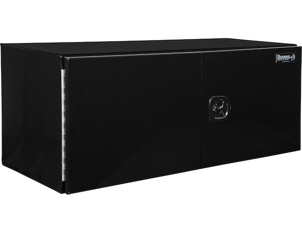 Load image into Gallery viewer, 18x18x60 Inch Black Smooth Aluminum Underbody Truck Tool Box - Double Barn Door, 3-Point Compression Latch
