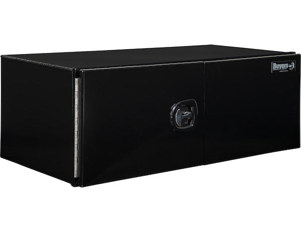 Load image into Gallery viewer, 18x24x36 Inch Pro Series Black Smooth Aluminum Underbody Truck Box with Barn Door - Double Barn Door, 3-point Compression Latch
