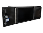 PRO SERIES BLACK SMOOTH ALUMINUM UNDERBODY TRUCK TOOL BOX WITH BARN DOOR SERIES