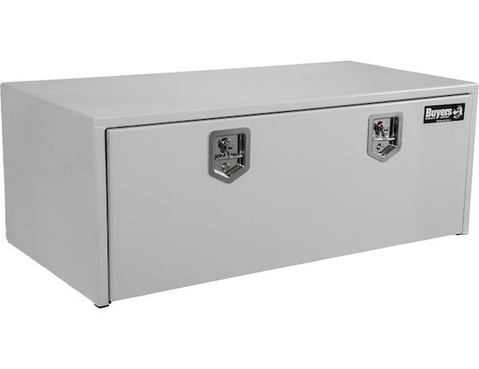 18x24x48 Inch White Steel Underbody Truck Box