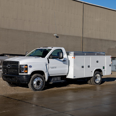 Load image into Gallery viewer, 20X108 Heavy-Duty Diamond Tread Aluminum Top Mount Service Body Truck Tool Box
