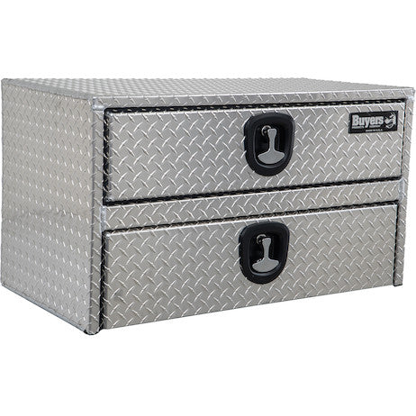 20x18x24 Inch Diamond Tread Aluminum Underbody Truck Box With Drawer