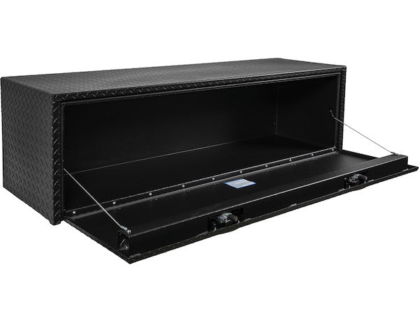 Load image into Gallery viewer, 18x18x60 Inch Textured Matte Black Diamond Tread Aluminum Underbody Truck Box

