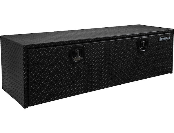 Load image into Gallery viewer, 18x18x60 Inch Textured Matte Black Diamond Tread Aluminum Underbody Truck Box
