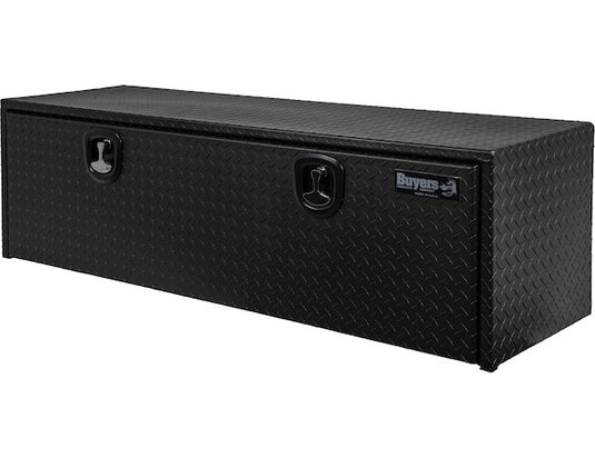 18x18x60 Inch Textured Matte Black Diamond Tread Aluminum Underbody Truck Box