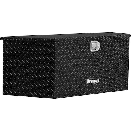 Load image into Gallery viewer, 35 Inch Wide Gloss Black Diamond Tread Aluminum Trailer Tongue Truck Box
