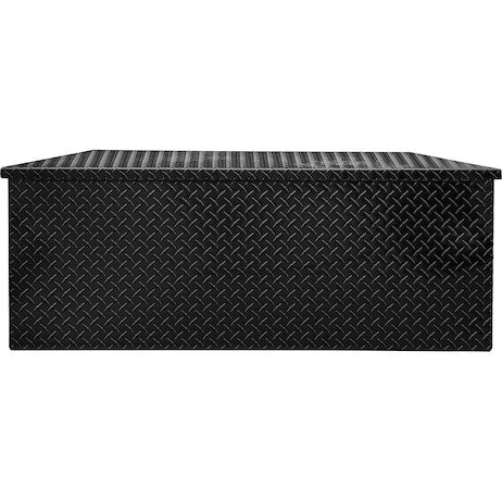 Load image into Gallery viewer, 35 Inch Wide Gloss Black Diamond Tread Aluminum Trailer Tongue Truck Box

