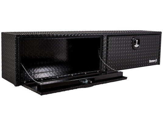 18x16x72 Inch Gloss Black Diamond Tread Aluminum Topsider Truck Box