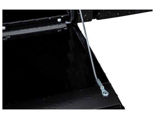 Load image into Gallery viewer, 18x16x72 Inch Gloss Black Diamond Tread Aluminum Topsider Truck Box
