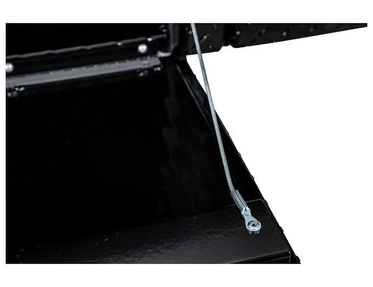 16x13x88 Inch Gloss Black Diamond Tread Aluminum Topsider Truck Box