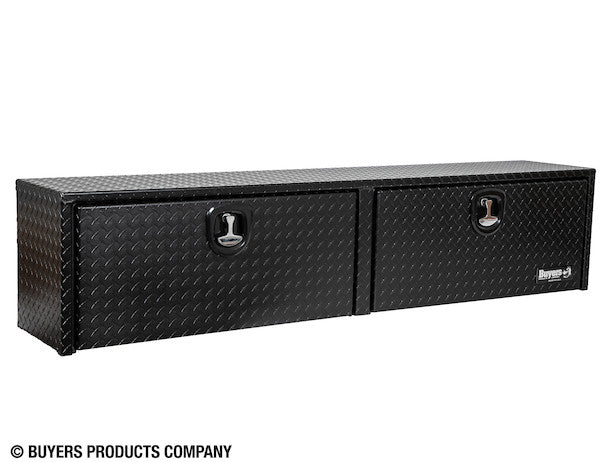 Load image into Gallery viewer, 16x13x72 Textured Matte Black Diamond Tread Aluminum Topsider Truck Box
