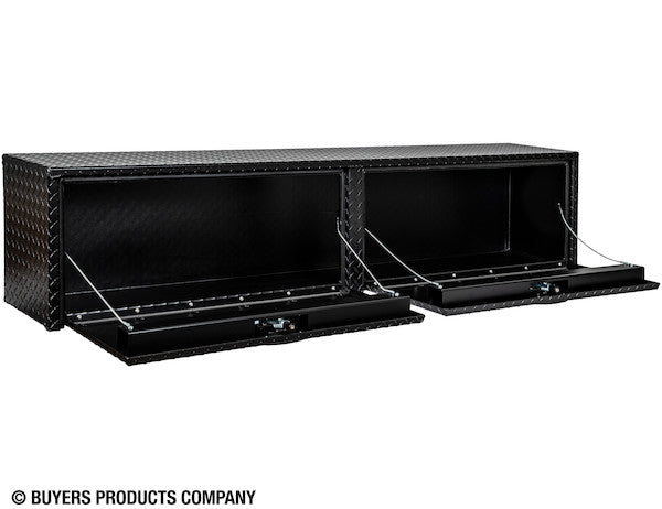 Load image into Gallery viewer, 16x13x72 Textured Matte Black Diamond Tread Aluminum Topsider Truck Box
