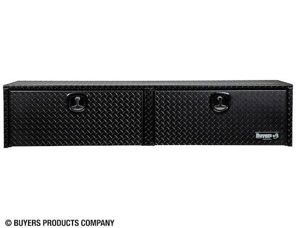 Load image into Gallery viewer, 16x13x72 Textured Matte Black Diamond Tread Aluminum Topsider Truck Box
