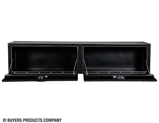16x13x72 Textured Matte Black Diamond Tread Aluminum Topsider Truck Box
