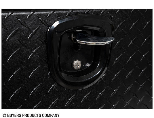 16x13x88 Textured Matte Black Diamond Tread Aluminum Topsider Truck Box