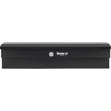 Load image into Gallery viewer, 13X16X56 Inch Gloss Black Diamond Tread Aluminum Lo-Sider Truck Box
