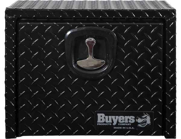 Load image into Gallery viewer, GLOSS BLACK DIAMOND TREAD ALUMINUM UNDERBODY TRUCK TOOL BOX SERIES
