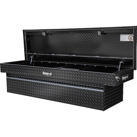 18x20x71 Inch Gloss Black Diamond Tread Aluminum Crossover Truck Box
