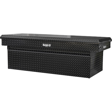 23x27x71 Inch Gloss Black Diamond Tread Aluminum Crossover Truck Box