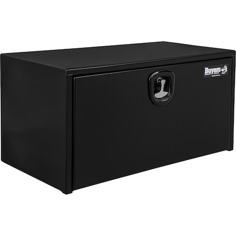 Load image into Gallery viewer, 18x18x48 Inch Black Steel Underbody Truck Box With 3-Point Latch
