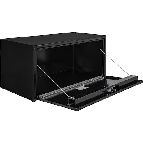 Load image into Gallery viewer, 18x18x48 Inch Black Steel Underbody Truck Box With 3-Point Latch
