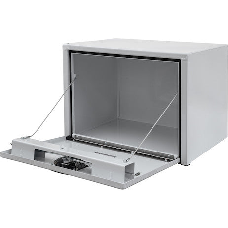 Load image into Gallery viewer, 18x18x24 Inch White Steel Underbody Truck Box With 3-Point Latch
