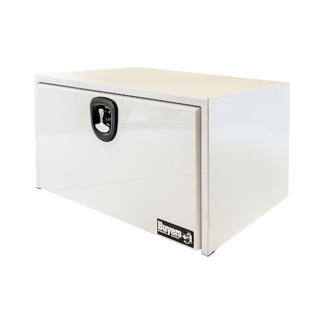 Load image into Gallery viewer, 18x18x36 Inch White Steel Underbody Truck Box With 3-Point Latch
