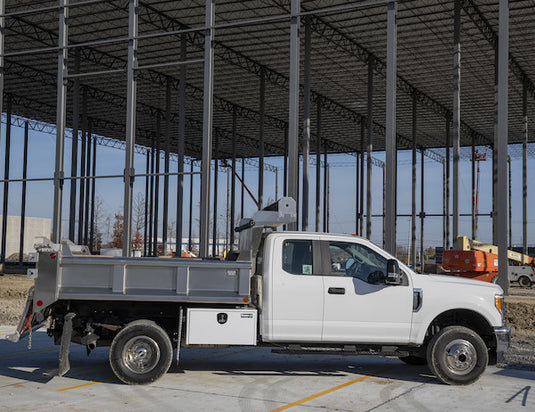 18x18x48 Inch White Steel Underbody Truck Box With 3-Point Latch