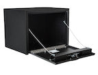 Load image into Gallery viewer, Textured Matte Black Steel Underbody Truck Tool Box With 3-Point Latch Series - 1734500 - Buyers Products
