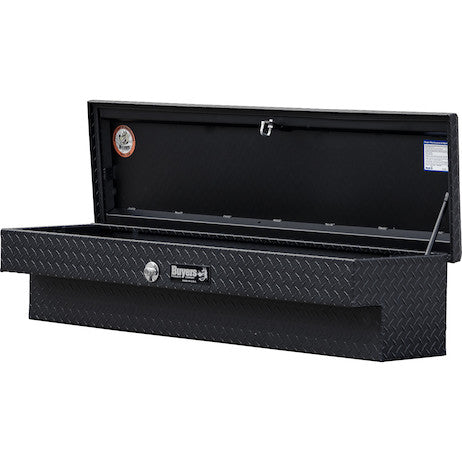 Load image into Gallery viewer, 13X16X56 Inch Textured Matte Black Diamond Tread Aluminum Lo-Sider Truck Tool Box
