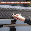 TEXTURED MATTE BLACK DIAMOND TREAD ALUMINUM LO-SIDER TRUCK TOOL BOX SERIES