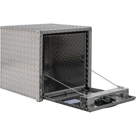18x18x18 Inch Diamond Tread Aluminum Underbody Truck Box with 3-Pt. Latch