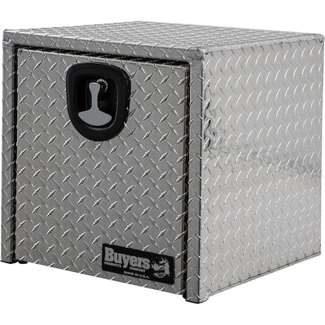 Load image into Gallery viewer, 18x18x18 Inch Diamond Tread Aluminum Underbody Truck Box with 3-Pt. Latch
