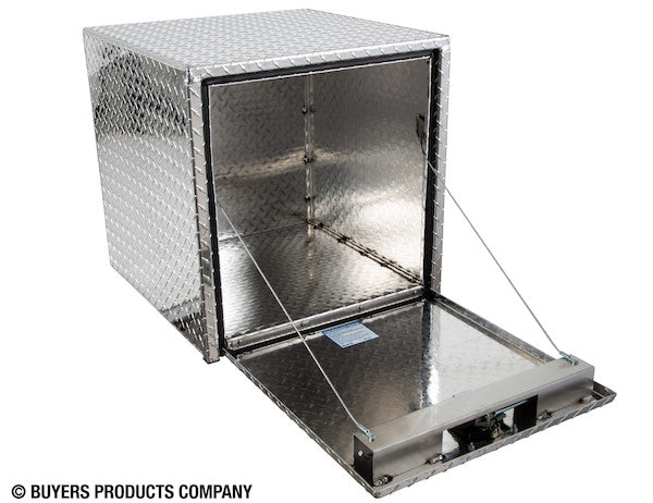 Load image into Gallery viewer, 24x24x30 Inch Diamond Tread Aluminum Underbody Truck Box with 3-Pt. Latch
