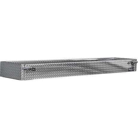 9.5x16x96 Heavy-Duty Diamond Tread Aluminum Open-Top Cargo Basket With Drop Door