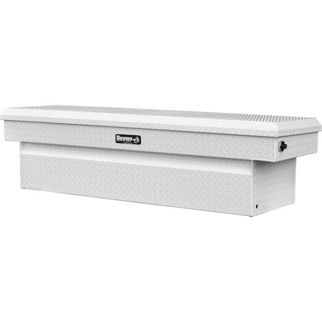 Load image into Gallery viewer, 18x20x71 Inch Gloss White Diamond Tread Aluminum Crossover Truck Tool Box
