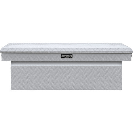 Load image into Gallery viewer, 23x27x71 Inch Gloss White Diamond Tread Aluminum Crossover Truck Box
