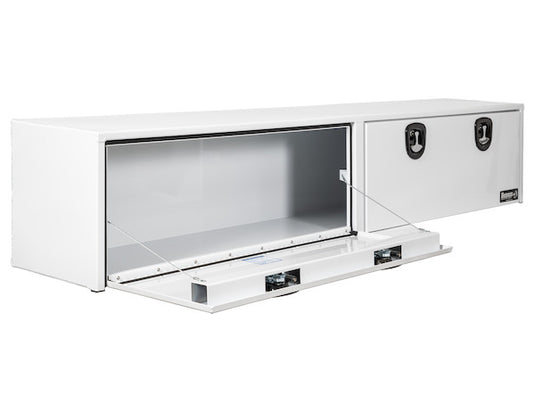16x13x72 Inch White Smooth Aluminum Topsider Truck Box