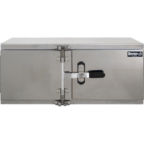 18x24x48 Inch Smooth Aluminum Underbody Truck Tool Box - Double Barn Door, Cam Lock Hardware