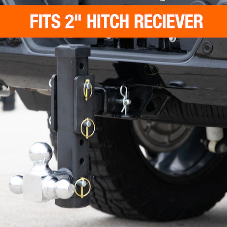 Load image into Gallery viewer, Adjustable Tri-Ball Hitch With Chrome Towing Balls For 2 Inch Hitch Receivers
