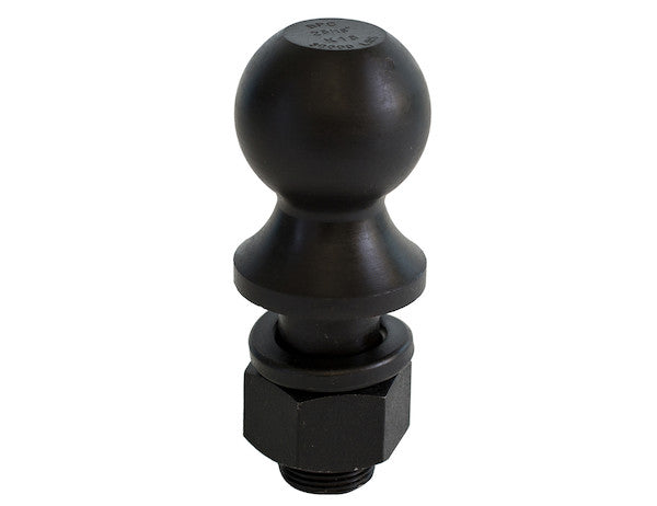 Load image into Gallery viewer, 2-5/16 Inch Black Hitch Ball With 1-1/2 Shank Diameter x 2-3/4 Long+1 Inch Riser
