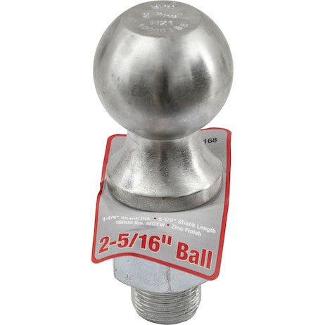 Load image into Gallery viewer, 2-5/16 Inch Bulk Chrome Hitch Balls With 1-1/4 Inch Shank Diameter x 2-3/4 Long
