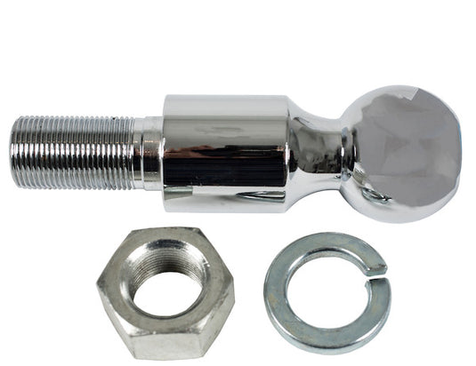 2-5/16 Inch Bulk Chrome Hitch Balls With 1-1/4 Shank x 2-1/2 Long + 2 Inch Riser