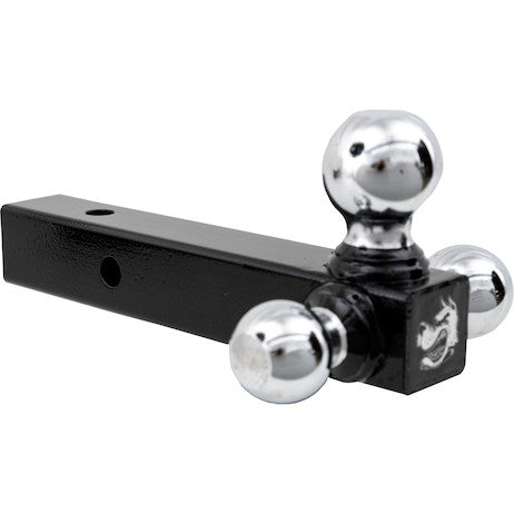 Load image into Gallery viewer, Tri-Ball Hitch Solid Shank With Chrome Balls
