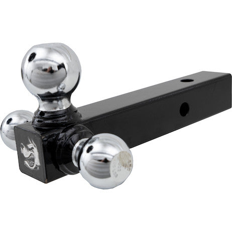 Load image into Gallery viewer, Tri-Ball Hitch Solid Shank With Chrome Balls
