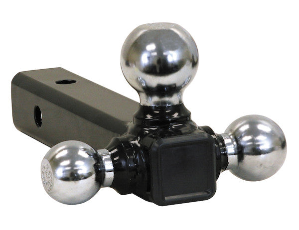 Load image into Gallery viewer, Tri-Ball Hitch Solid Shank With Chrome Balls
