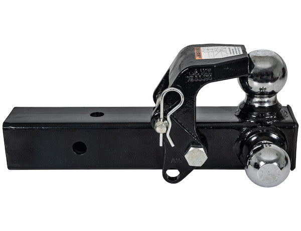 Load image into Gallery viewer, Tri-Ball Hitch with Pintle Hook and Chrome Towing Balls - 2-1/2 Inch Receiver
